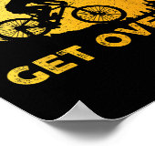 Funny Mountain Biking Art For Men Women Trail Moun Poster (Ecke)