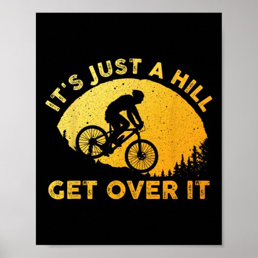 Funny Mountain Biking Art For Men Women Trail Moun Poster (Vorne)
