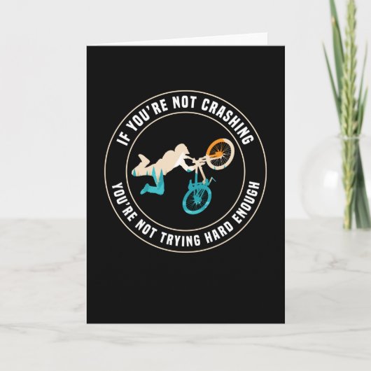 Funny Mountain Biking MTB Geschenk für Biker Karte (Vorderseite)