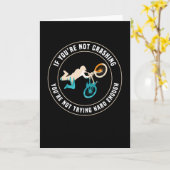 Funny Mountain Biking MTB Geschenk für Biker Karte (Gelbe Blume)