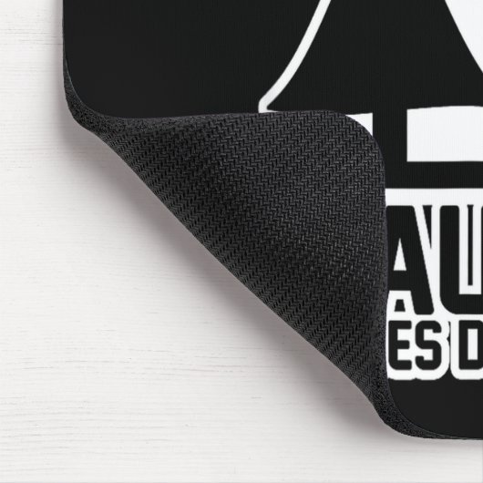 Funny Mountain Biking Warning - Caution Trees Do N Mousepad (Ecke)