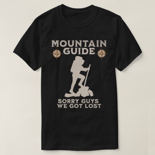 Funny Mountain Guide T-Shirt (Design vorne)