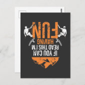 Funny Mountain Kletterhexen: Klettergarten Spaß Postkarte (Vorne/Hinten)