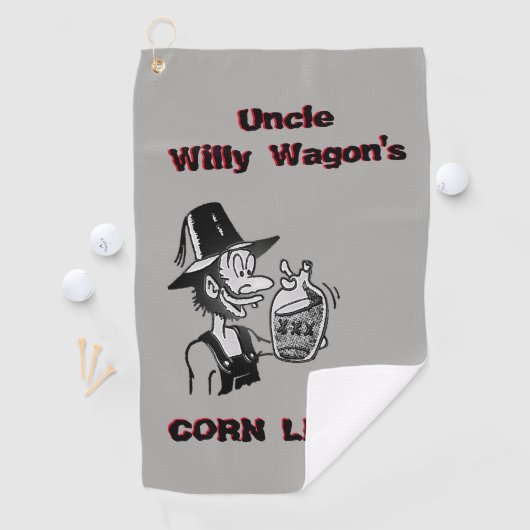 Funny Mountain Man 🏔️ Comical Hillbilly Golfhandtuch (Insitu)