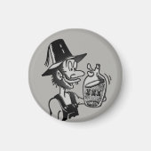 Funny Mountain Man 🏔️ Comical Hillbilly Magnet (Vorne)