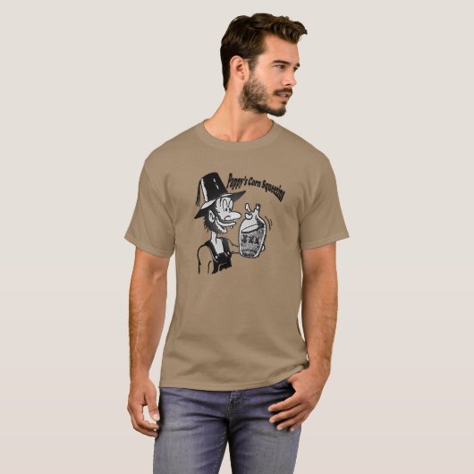 Funny Mountain Man 🏔️ Comical Hillbilly T-Shirt (Vorne ganz)