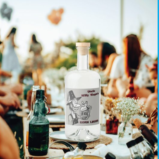 Funny Mountain Man Cool Liquor Flasche Etikett