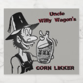 Funny Mountain Man Cool Liquor Flasche Etikett (Einzelnes Label)