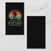 Funny Mountain Wanderbegeisterter Outdoor-Wanderer Visitenkarte (Vorne/Hinten)