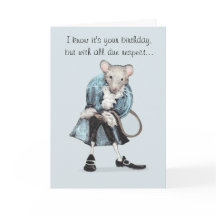 Funny Mouse Birthday Card