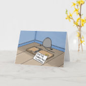 Funny Mouse Birthday Card Karte (Gelbe Blume)