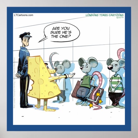 Funny Mouse Crimes Rick London Poster (Vorne)