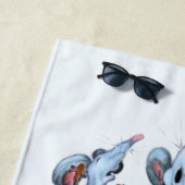 Funny Mouse Music Band Beach Handtuch (Beispiel)