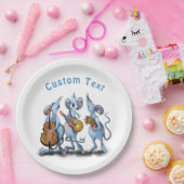 Funny Mouse Music Band Custom Text Paper Teller (Party)