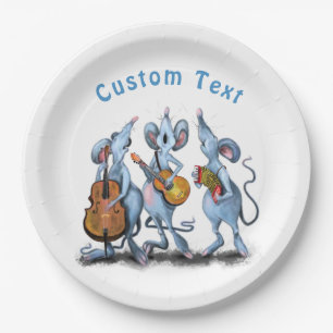 Funny Mouse Music Band Custom Text Paper Teller