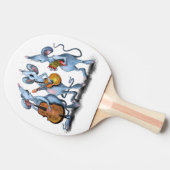 Funny Mouse Music Band Ping Pong Paddle Tischtennis Schläger (Seitenansicht)