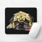 Funny Mouse Pad mit Mops Dog - Ihre Farben Mousepad (Mit Mouse)
