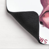 Funny Mouse Pad mit Playful Sloth - Lächeln Mousepad (Ecke)