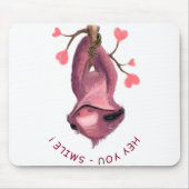 Funny Mouse Pad mit Playful Sloth - Lächeln Mousepad (Vorne)