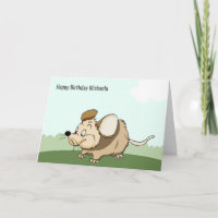 Funny Mouse Personalisiertes Kind Geburtstagskarte