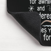 Funny Mouse Sarcastic Quote Who Ties Your Scute Ss Mousepad (Ecke)