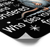 Funny Mouse Sarcastic Quote Who Ties Your Scute Ss Poster (Ecke)