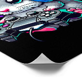 Funny Mouse Video Games Lover Gamer Gaming  Poster (Ecke)