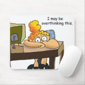 Funny mousepad for overthinker or perfectionist (Mit Mouse)