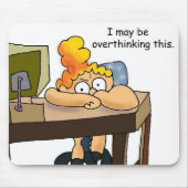 Funny mousepad for overthinker or perfectionist (Vorne)