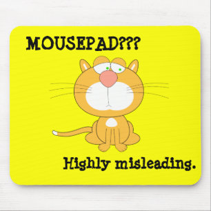 Funny Mousepad mit Sad Cat