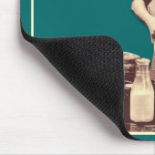 Funny Mousepad - Retro Hausfrau Sleepytime Cake (Ecke)