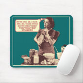 Funny Mousepad - Retro Hausfrau Sleepytime Cake (Mit Mouse)