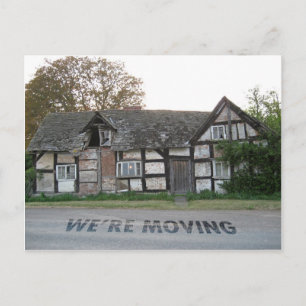 Funny Move House Card Postkarte