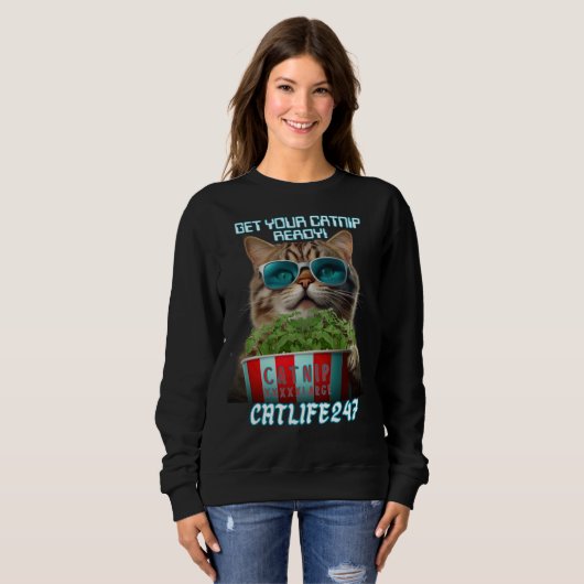 Funny Movie Cat Sweatshirt (Vorne ganz)