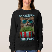 Funny Movie Cat Sweatshirt (Vorderseite)
