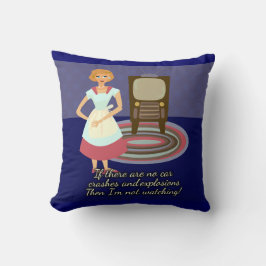Funny Movie Lover Cartoon Hausfrau Charaktere Kissen