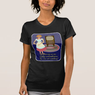 Funny Movie Loving Hausfrau Charakter T-Shirt