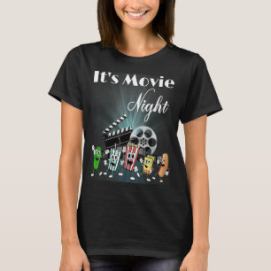 Funny Movie Night Popcorn Pickle Hot Dog Candy T-Shirt