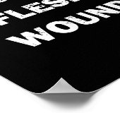 Funny Movie Quote It's Just A Flesh Wound  Poster (Ecke)