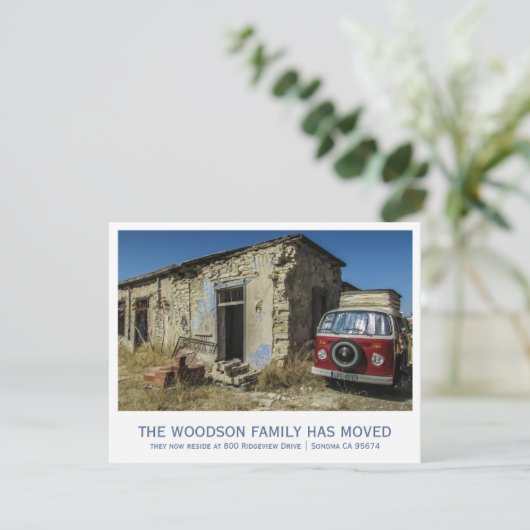 Funny Moving Ankündigung (Stehend Vorderseite)