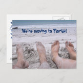 Funny Moving to Florida Adressenwechsel Ankündigungspostkarte (Vorne/Hinten)