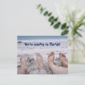 Funny Moving to Florida Adressenwechsel Ankündigungspostkarte (Stehend Vorderseite)