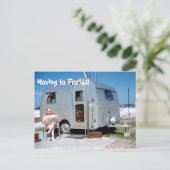 Funny Moving to Florida Anhänger Änderung der Adre Ankündigungspostkarte (Stehend Vorderseite)