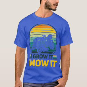 Funny Mowing Lawn Bierbrauer Vater Landscaping Mow T-Shirt