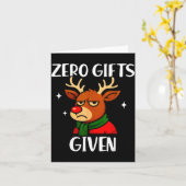 Funny Mpy Reindeer Christmas Meme Zero Given Karte (Gelbe Blume)