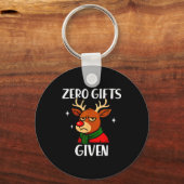 Funny Mpy Reindeer Christmas Meme Zero Given Schlüsselanhänger (Vorderseite)