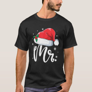 Funny Mr Claus Santa Christmas Matching Couple Paj T-Shirt