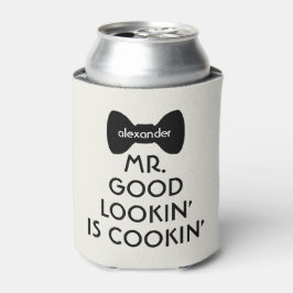 Funny Mr Good Looking Cooking Bowtie Kitchen Grill Dosenkühler