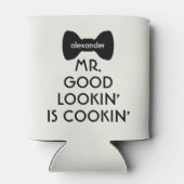 Funny Mr Good Looking Cooking Bowtie Kitchen Grill Dosenkühler (Rückseite)