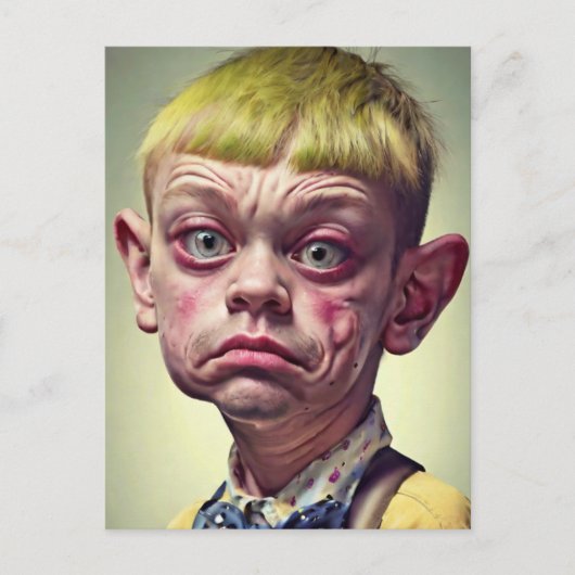 Funny "Mr. Handsome" Postkarte (Vorderseite)